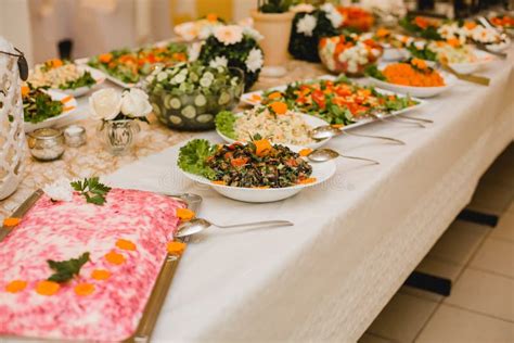 Catering Wedding Buffet Events Stock Image - Image of meat, food: 108787333