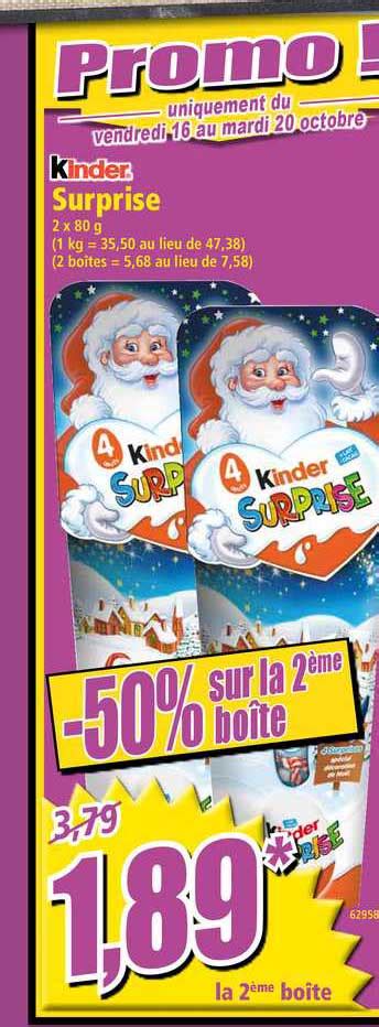 Promo Kinder Surprise Chez Norma Icatalogue Fr