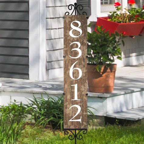 Rustic Personalized Address Yard Stake House Numbers Diy Driveway