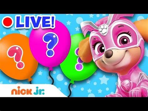 Live Balloon Popping Fun W Paw Patrol Blaze Bubble Guppies