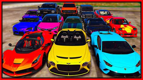 Gta 5 Roleplay Collecting 15 Luxury Cars Redlinerp Youtube