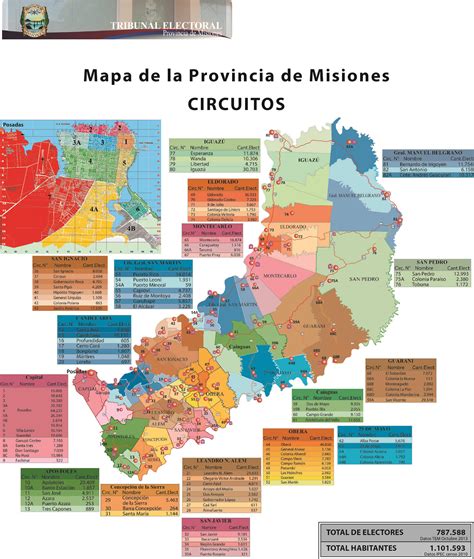 Mapa De Circuitos Tribunal Electoral De La Provincia De Misiones