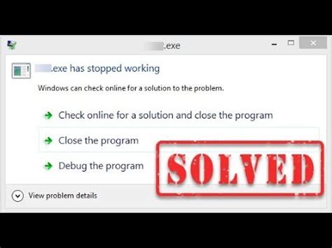 How To Fix Exe Has Stopped Working Appcrash Solved In Windows