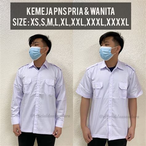 Jual New Stock Kemeja Korpri Terbaru 2022 Kemeja Putih Jokowi Kemeja