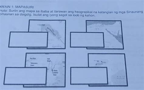 Gawain Mapasuripanuto Suriin Ang Mapa Sa Ibaba At Ilarawan Ang