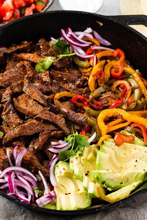 Mexican Steak Fajitas Marinade Steak Fajitas Recipe Oh Sweet Basil