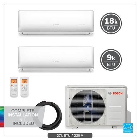 Bosch Bosch Ultra Quiet 27k Btu 230v Mini Split Air Conditioner And