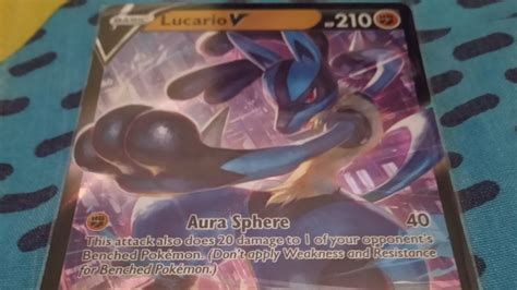 Pokemon Lucario V Tin Opening And Another Rainbow Pulled Youtube