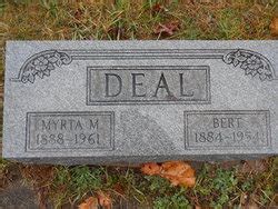 Bert Deal 1884 1954 Mémorial Find a Grave