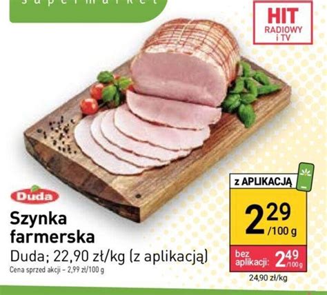 Promocja Duda Szynka Farmerska 100g W Stokrotka