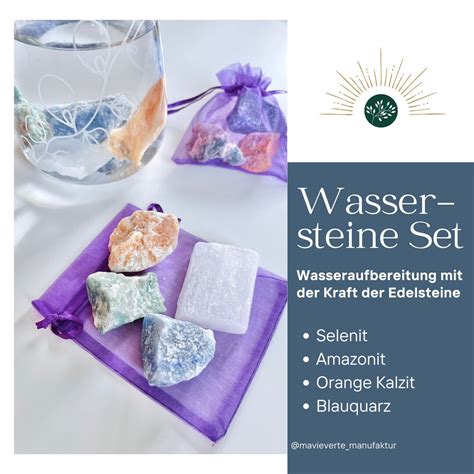 Wassersteine Set Zum Energetisieren Und Strukturieren Des Etsy De