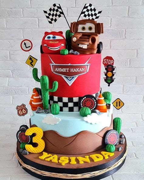 Lightning Mcqueen Birthday Cake