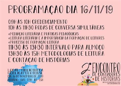 Encontro de Contadores de História tem segunda edição Gutenberg