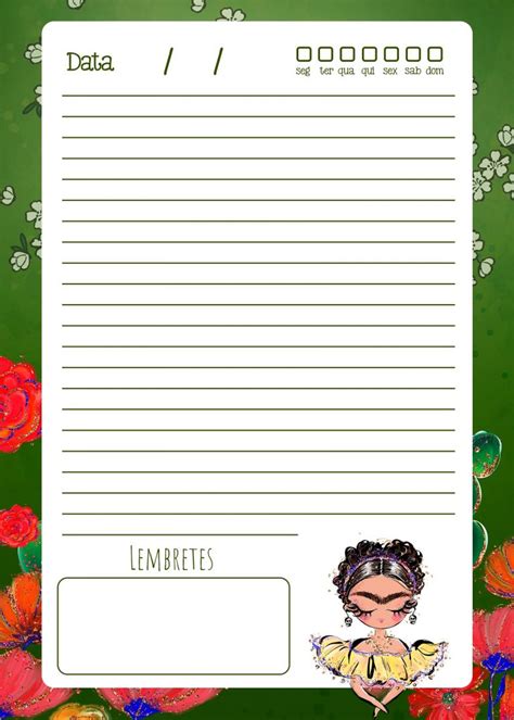 Planner Frida Kahlo Planner Diario Fazendo A Nossa Festa