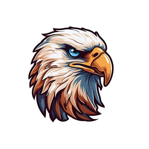 Eagle Hawk Head Patriot America Us Flag Banner Usa American Star