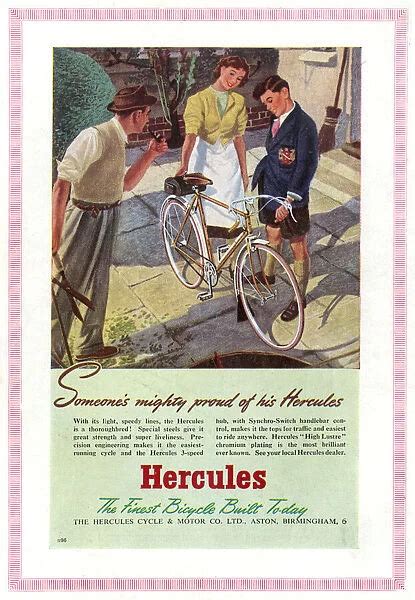 Advertisement For Hercules Bicycles A Smart Lad In His