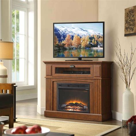 TV Stand Whalen Sumner Corner Media Electric Fireplace