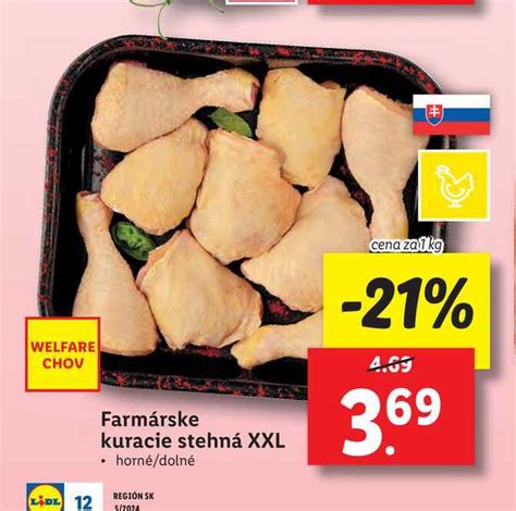 Mäsiarova čerstvá porcia Farmárske kuracie stehná XXL horné dolné 1 kg