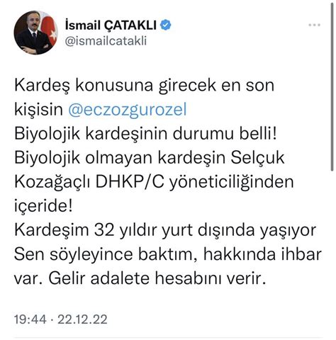 Etkili Haber on Twitter İçişleri Bakan Yardımcısı İsmail Çataklı