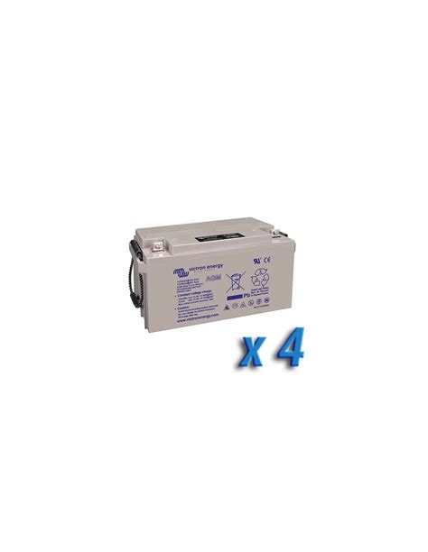 Set 4 x Batería 110Ah 12V AGM Deep Cycle Victron Energy Fotovoltáico