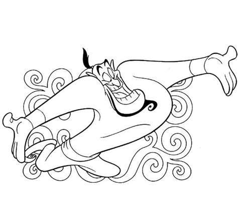 Coloriage A Imprimer Aladdin Genie Gratuit Et Colorier