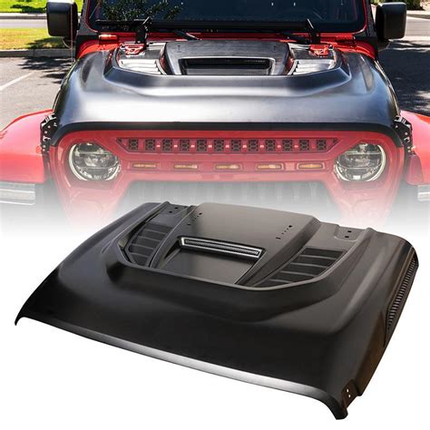 Jeep Wrangler Jl Aftermarket Hood With Functional Air Vents Crawlertec