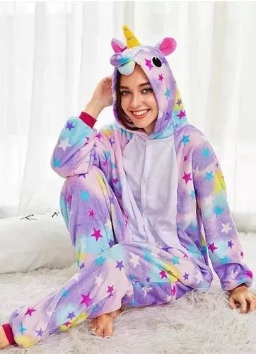 Pijama Y Disfraz Niño Y Adulto Unicornio Con Estrellas en venta en