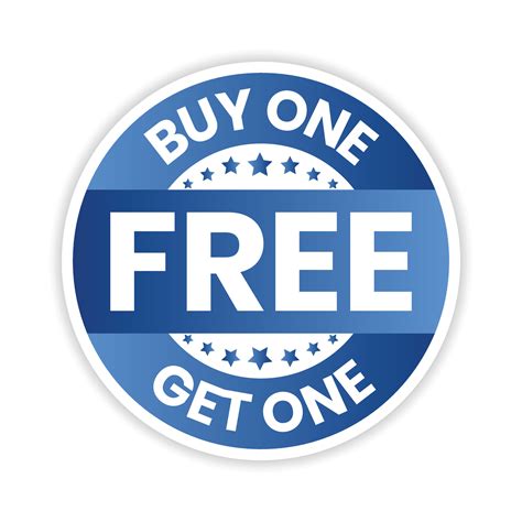 Buy One Get One Free Sticker, Buy 1 Get 1 Free Label, Special Discount