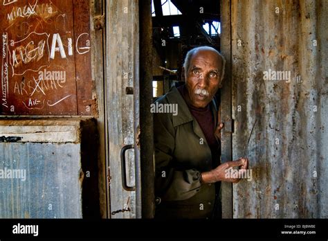 Worker Eritrean Railways From Asmara To Massawa Eritrea Stock Photo