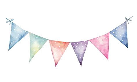 Premium Ai Image Watercolor Illustration Of Bunting Isolated On White