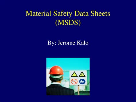 Ppt Material Safety Data Sheets Msds Powerpoint Presentation Free