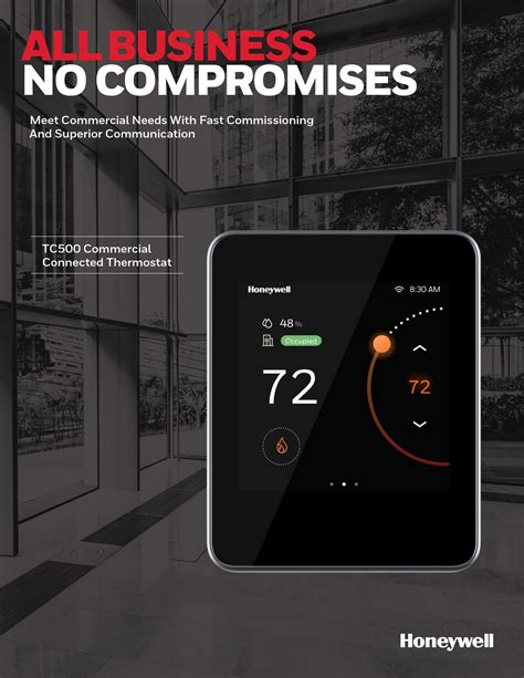 Honeywell Tc500a Commercial Thermostat Mounting Instruction Manual