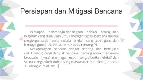 Mitigasi Bencana Pptx