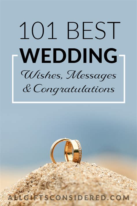 101 Best Wedding Wishes Messages And Congratulations All Ts Considered