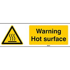 ISO Safety Sign Warning Hot Surface Brady BradyID