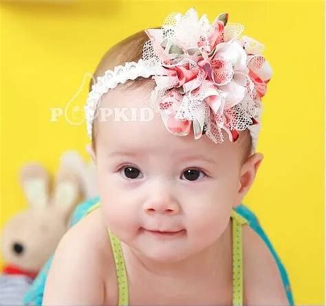 Faixa De Cabe A Floral De Chiffon Infantil Cores Frete Gr Tis