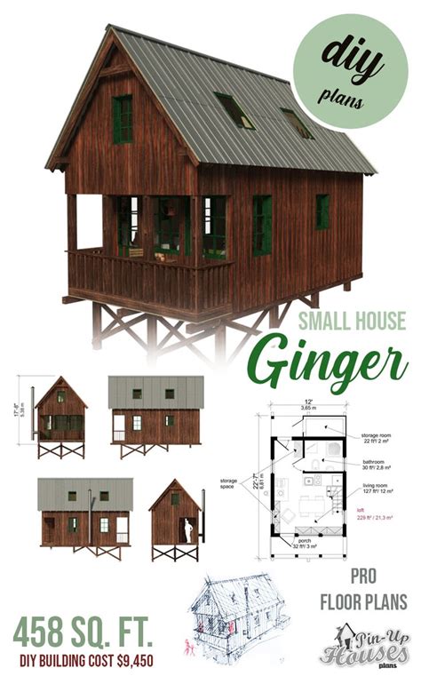 Small House Plans with Gable Roof | Cottage house plans, House plans ...