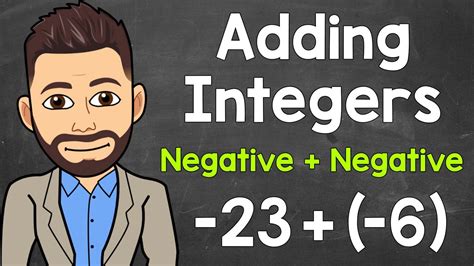 Adding Integers Adding Two Negative Integers Negative Negative Math With Mr J Youtube