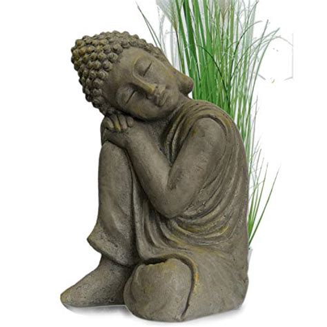 Bouddha Statuette Chinois 43 cm décoration zen pour intérieur extérieur