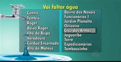 JPB2 JPB2 JP Vinte e quatro bairros ficam sem água em João Pessoa na