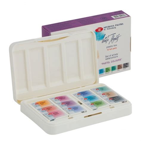 Watercolor Paint White Nights Travel Set Pastel Colors Full Pan