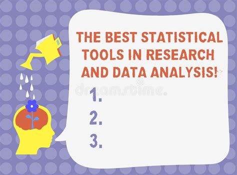 Statistical Tools For Data Research And Analysis Stock Vector