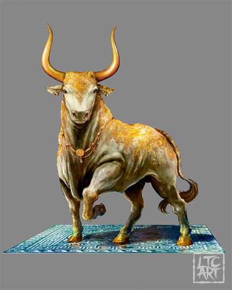 Artstation Minoan Bull Comissioned Artwork