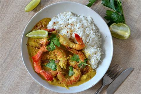 Crevettes Au Curry Au Lait De Coco La Recette Facile Et Faite Maison