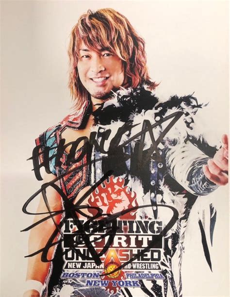 Autographed Hiroshi Tanahashi Portrait 2019 09 (Fighting Spirit Unleas ...