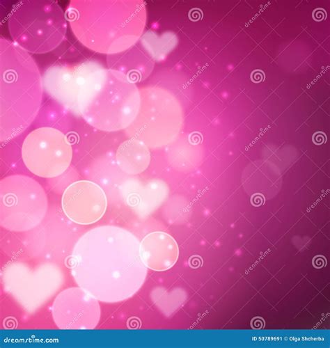 Heart Bokeh Background Stock Vector Illustration Of Decor 50789691