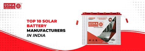 Top 10 Solar Battery Manufacturers In India