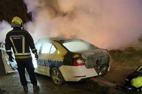 Poznat uzrok požara na policijskom vozilu u Banjaluci