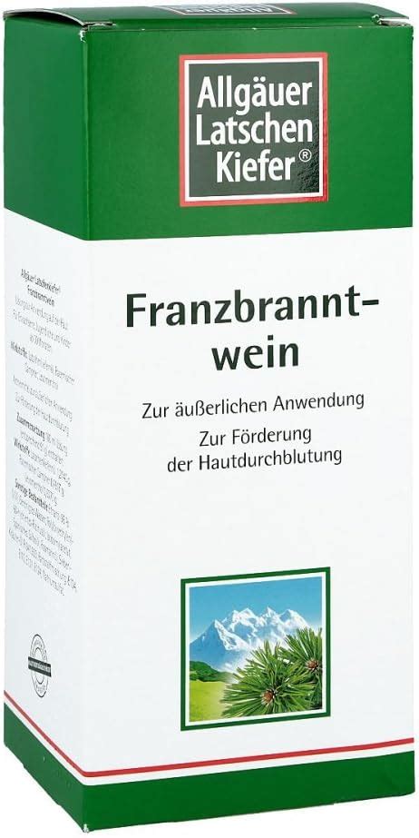 ALLGÄUER LATSCHENK Franzbranntwein extra stark 1000 ml Amazon de