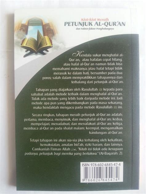 Buku Kiat Kiat Meraih Petunjuk Al Qur An Dan Faktor Penghalang